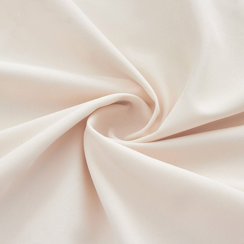 LuoluoHouse 10ftx8ft Backdrop Curtains Polyester Backdrop Curtain Ivory Backdrop Drapes for Cloth Ceremony Wedding Backdrop Fabric 2 Packs 5ftx8ft Outdoor Decoration - Image 5
